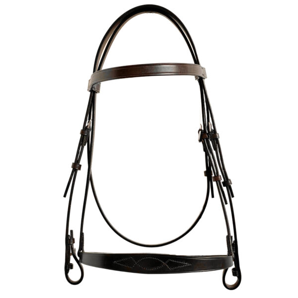 English leather Bridle with Jerome noseband – Linneys Equestrian